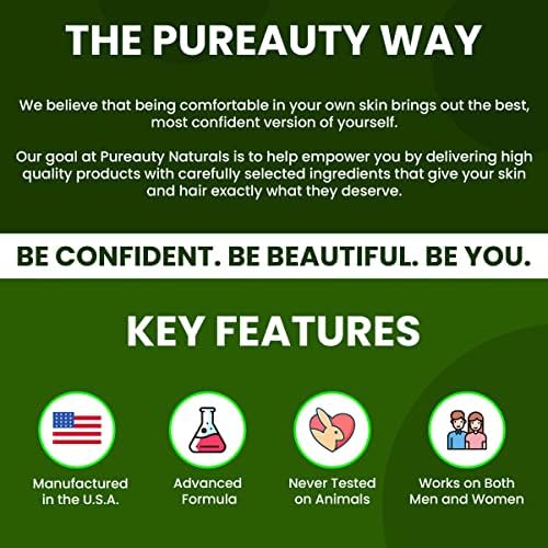 Meraz Pureauty Naturals Biotin Serum back-of-bottle label highlights premium ingredients.