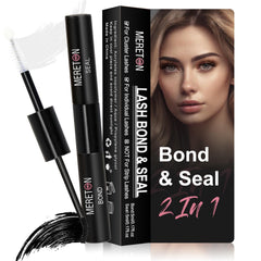 MERETON Lash Bond and Seal bottle demonstrates long-lasting hold and quick-drying performance.