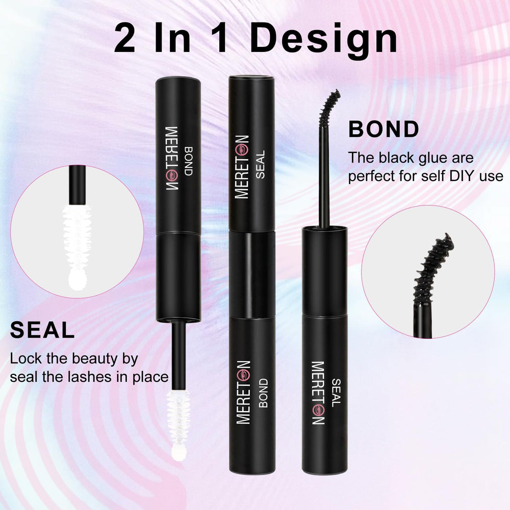 MERETON Lash Cluster Glue dry fast shows quick-drying action.