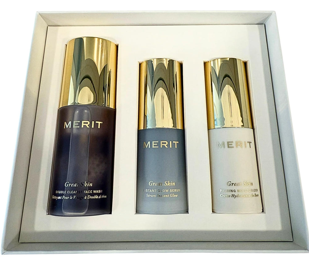 MERIT Mini Great Skin Trio Double Cleanse Face Wash: gentle cleanse for refreshed skin