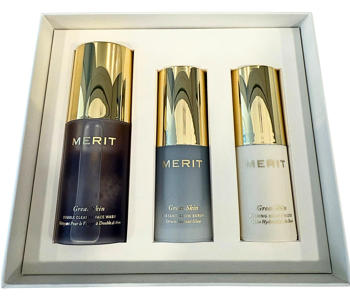 MERIT Mini Great Skin Trio Double Cleanse Face Wash: gentle cleanse for refreshed skin
