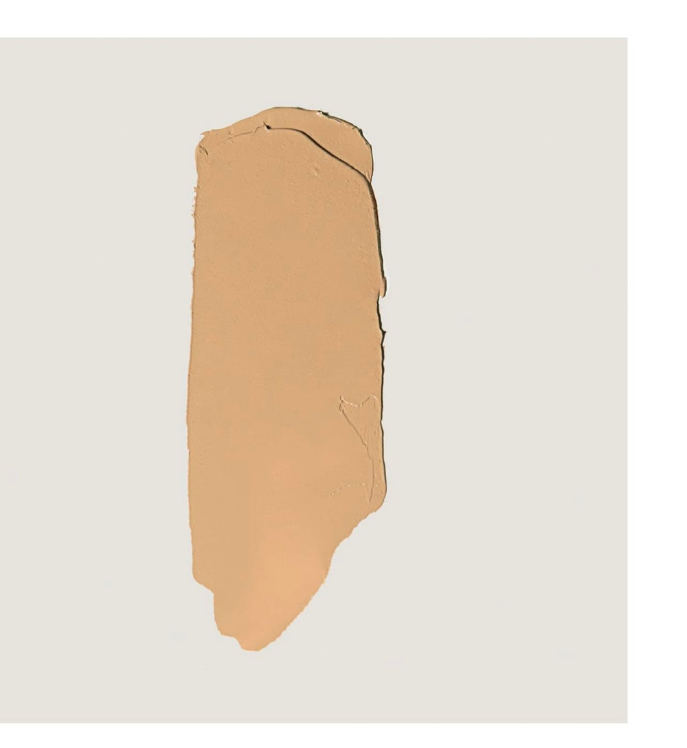 MERIT Minimalist Foundation Stick Camel packaging durable design for on-the-go use.