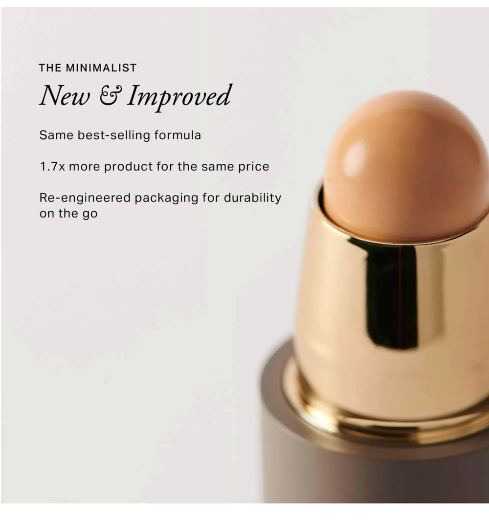 MERIT Minimalist Foundation Stick Camel vegan cruelty-free formula for clean beauty.