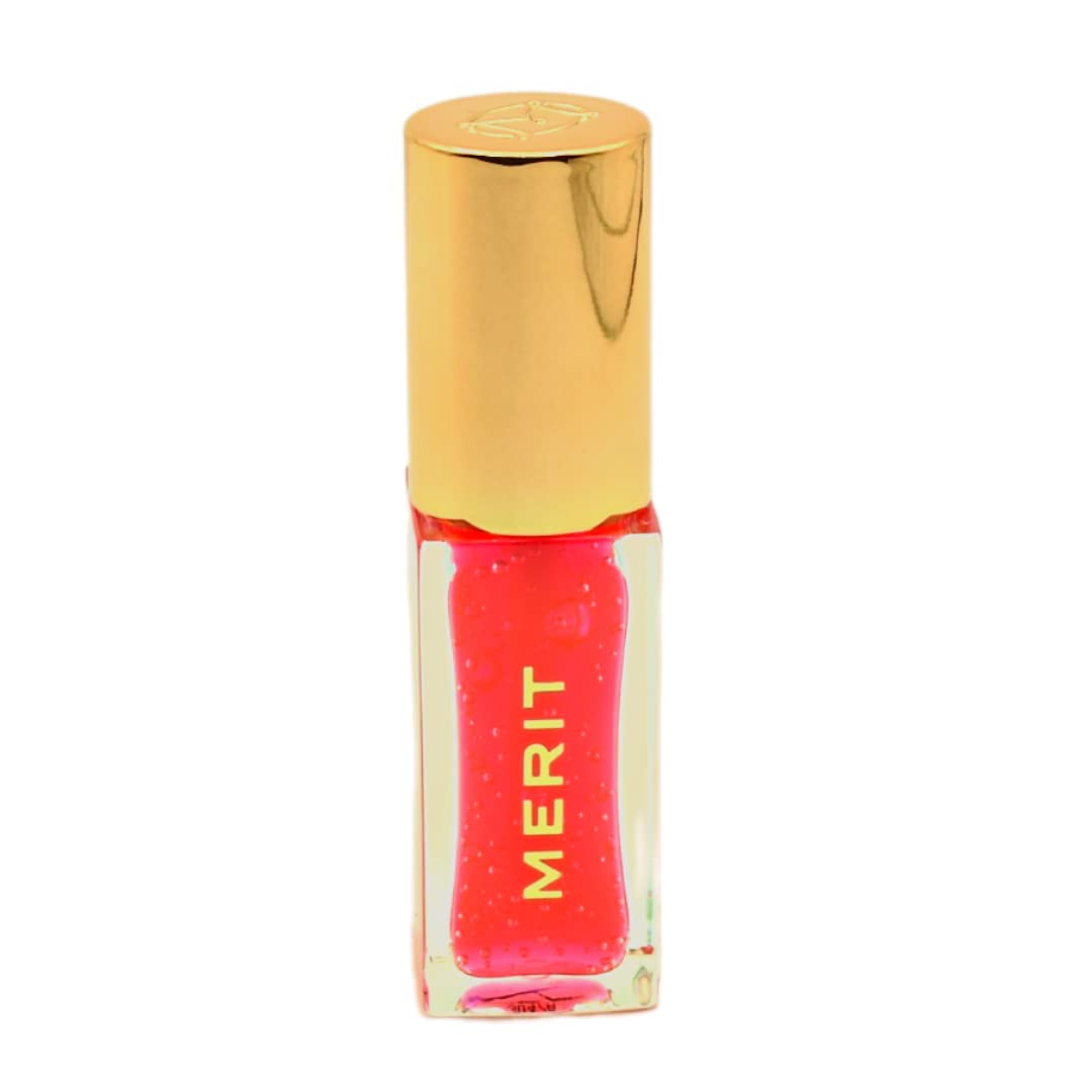 Merit Shade Slick Gelee Les Deux bottle pour shows hydrating glossy finish