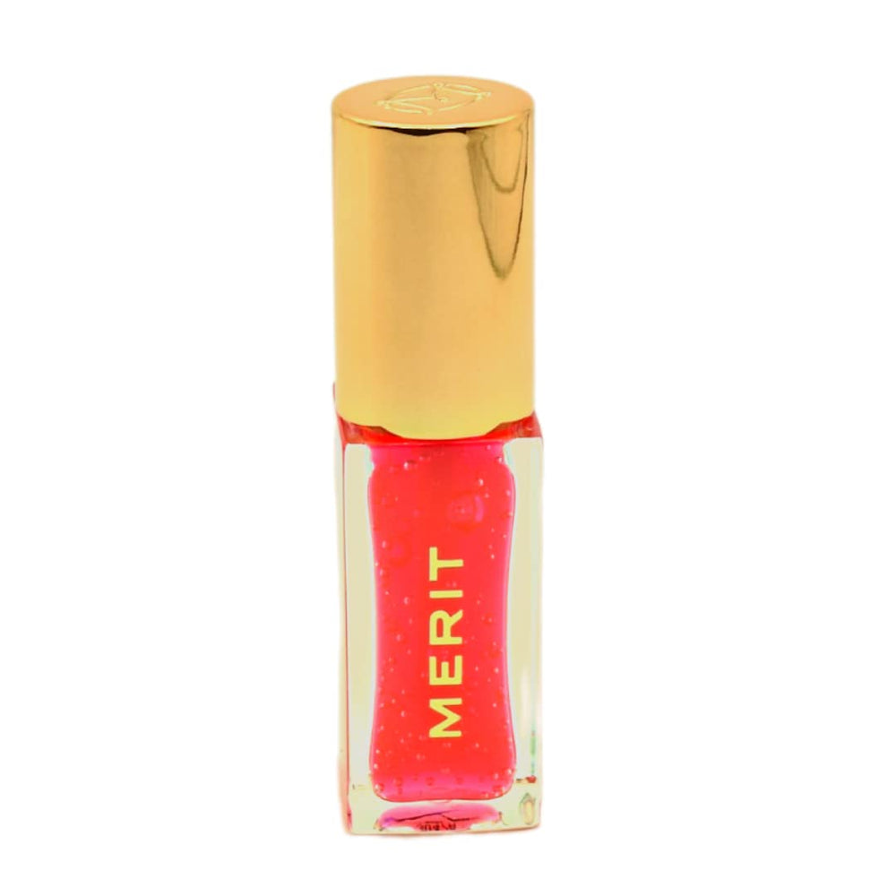 Merit Shade Slick Gelee Les Deux bottle pour shows hydrating glossy finish
