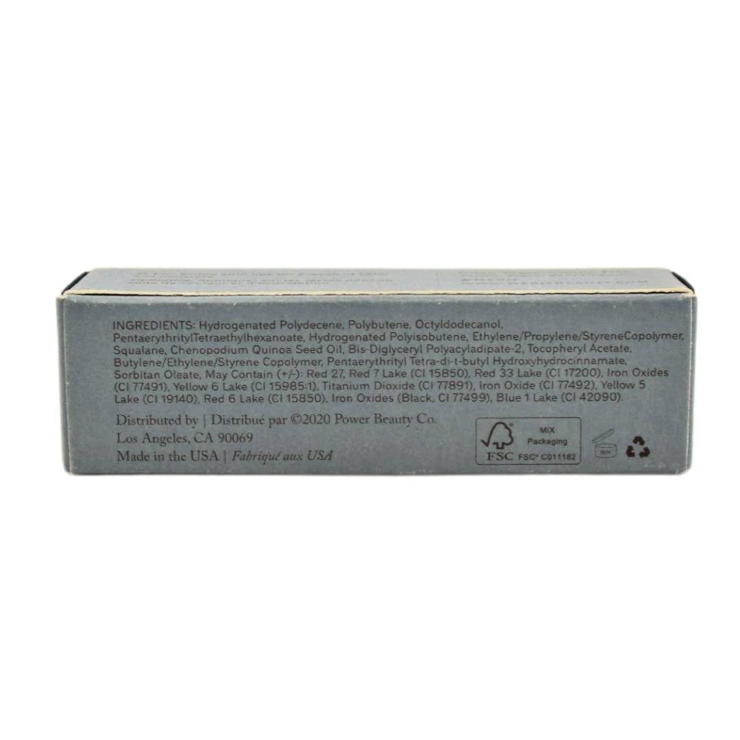 Merit Shade Slick Gelee Les Deux glossy finish on lips after application