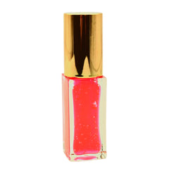 Merit Shade Slick Gelee Les Deux lips swatch reveals sheer color