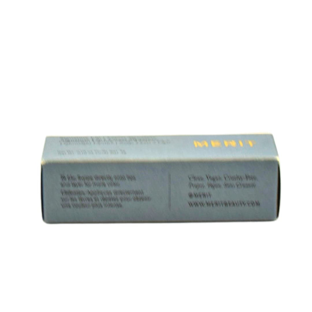 Merit Signature Lip Millennial on lips with soft satin sheen.
