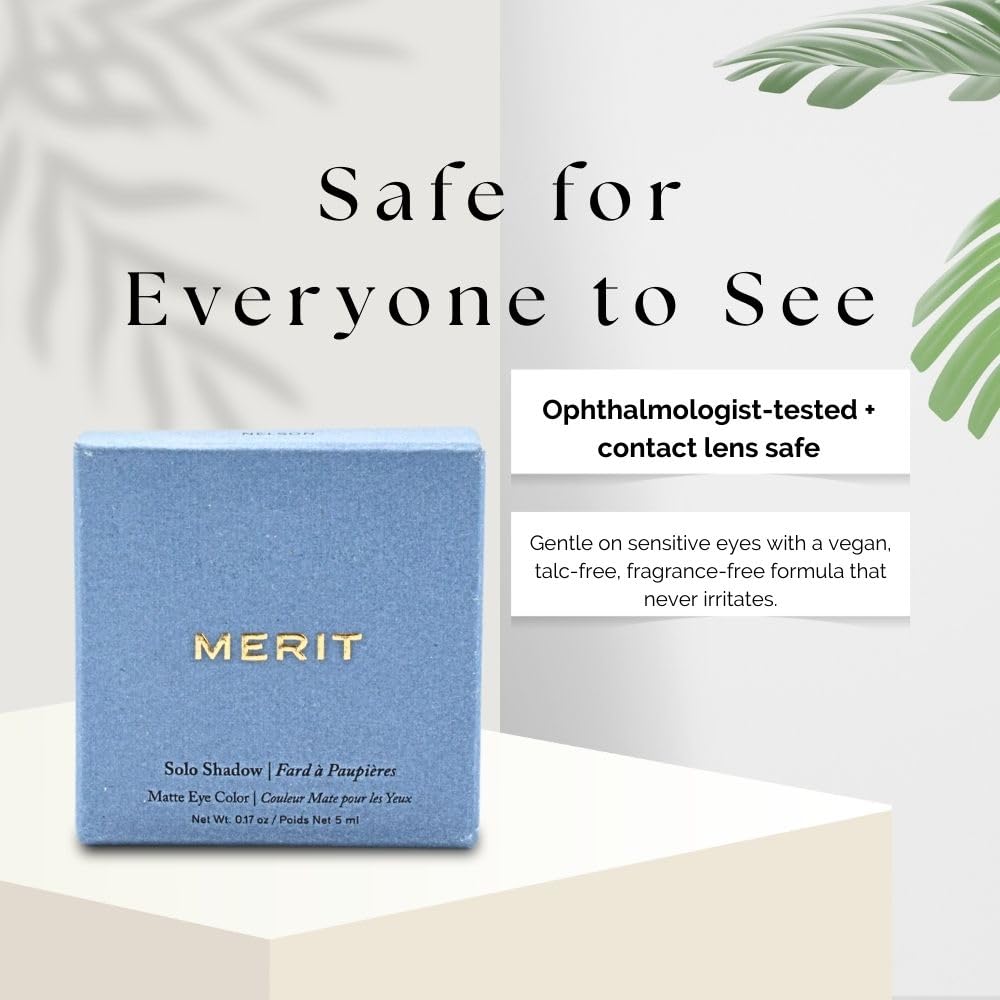 Merit Solo Shadow Vachetta compact-travel highlights convenient 1-ounce size.