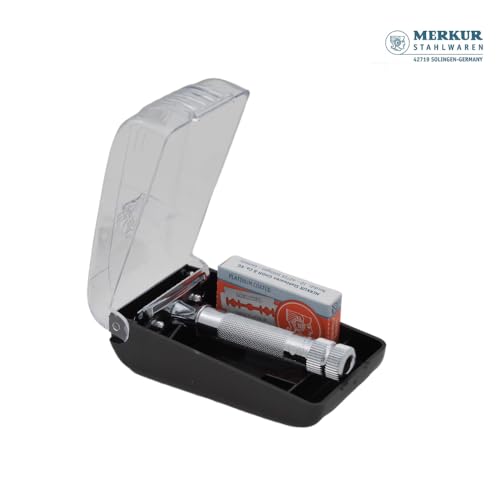 MERKUR 34C chrome razor head for a precise glide