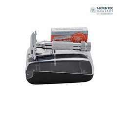 MERKUR 34C two-piece design simplifies setup and cleaning