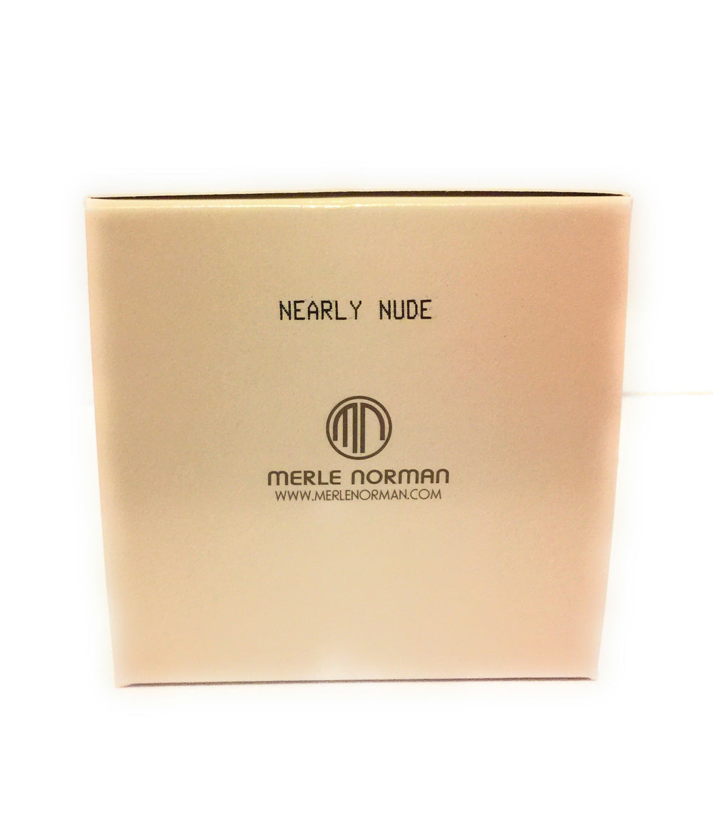 Merle Norman Flawless Effect Loose Powder Nearly Nude on-foundation sets makeup softly.