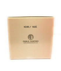 Merle Norman Flawless Effect Loose Powder Nearly Nude on-foundation sets makeup softly.