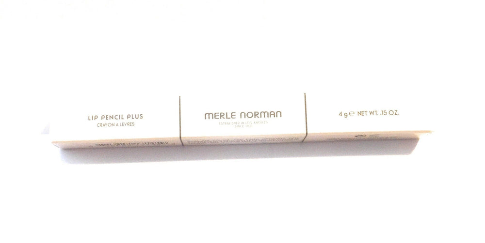 Merle Norman Lip Pencil Plus Mocha close-up on lips highlighting precise application