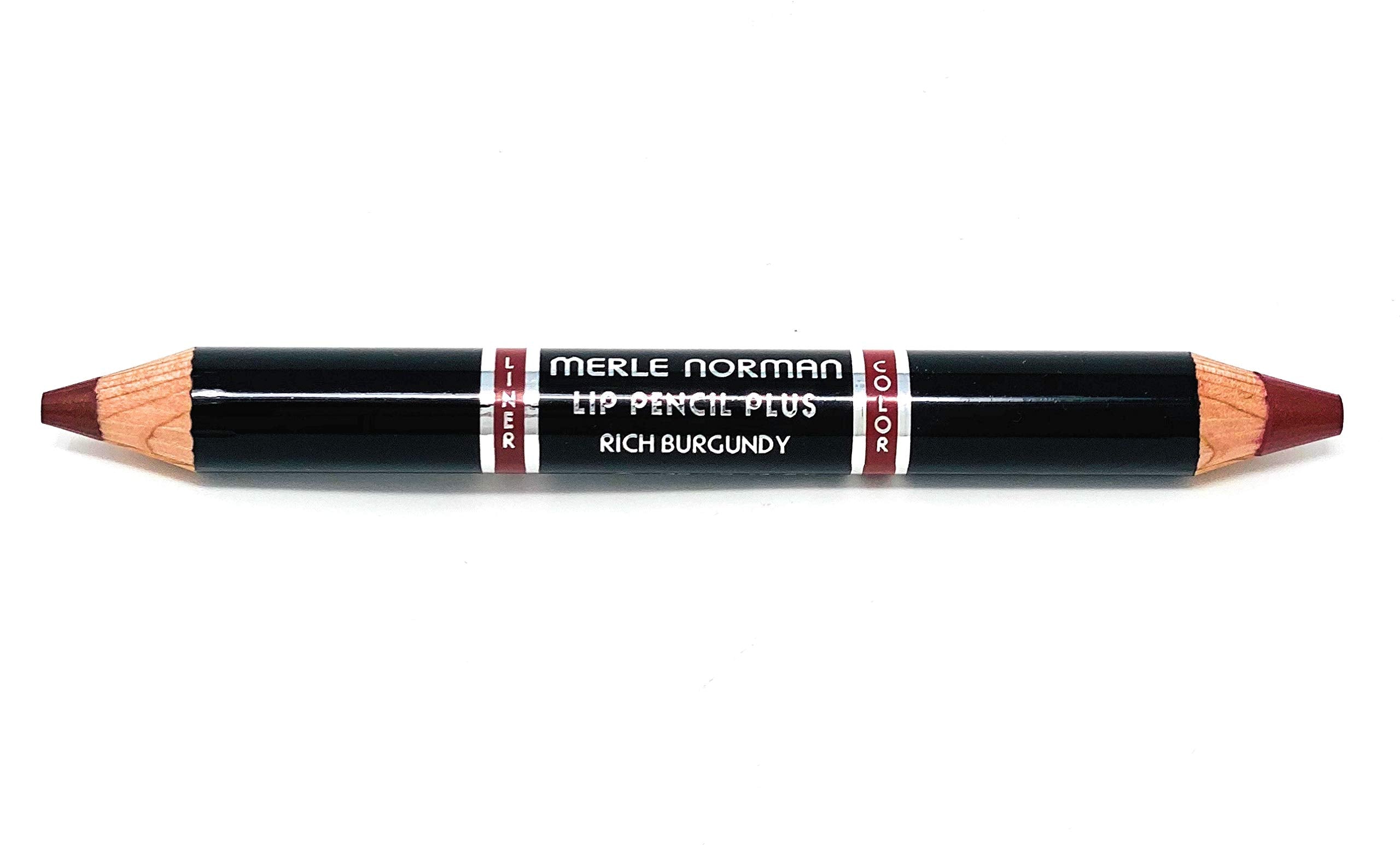 Merle Norman Lip Pencil Plus Rich Burgandy for precise lining and long-wearing color.