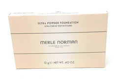 Merle Norman Ultra Neutral Ultra Powder Foundation being applied for a matte, long-lasting finish.