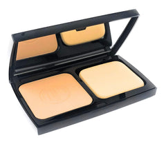 Merle Norman Ultra Powder Foundation Cream compact shows portable satin finish for on-the-go touch ups