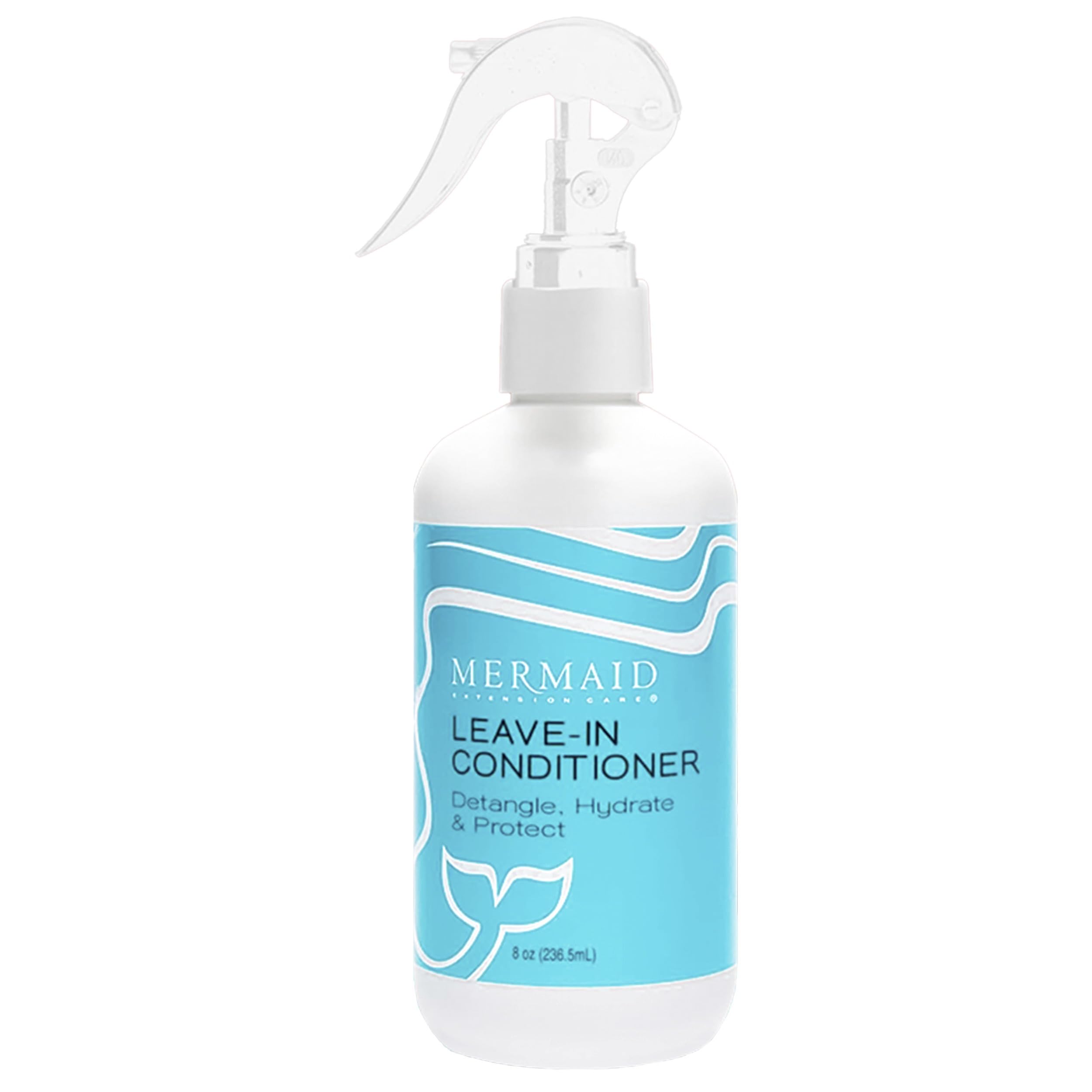 Mermaid Extension Care leave-in conditioner bottle for all-day moisture and smoothness.