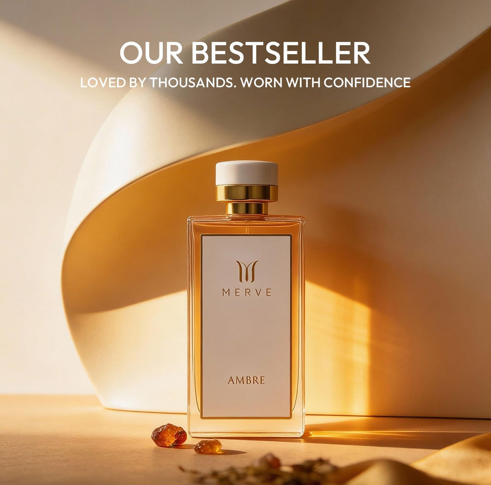 Merve Ambre bottle cap detail highlighting refined craftsmanship.