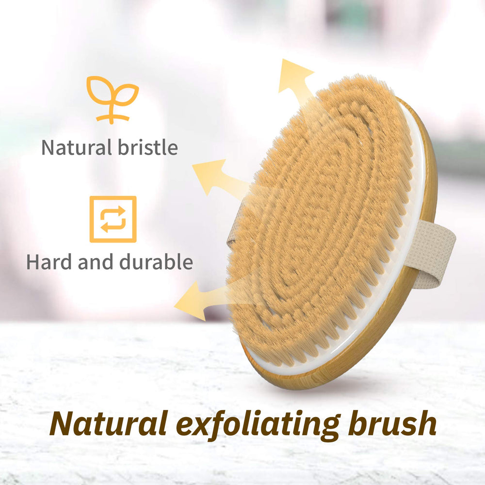 Metene dry brushing soft brush protects sensitive skin with gentle cleansing