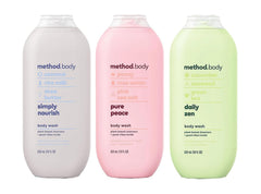 Method Body Lotion Daily Zen bottle provides long-lasting hydration and calming aroma.
