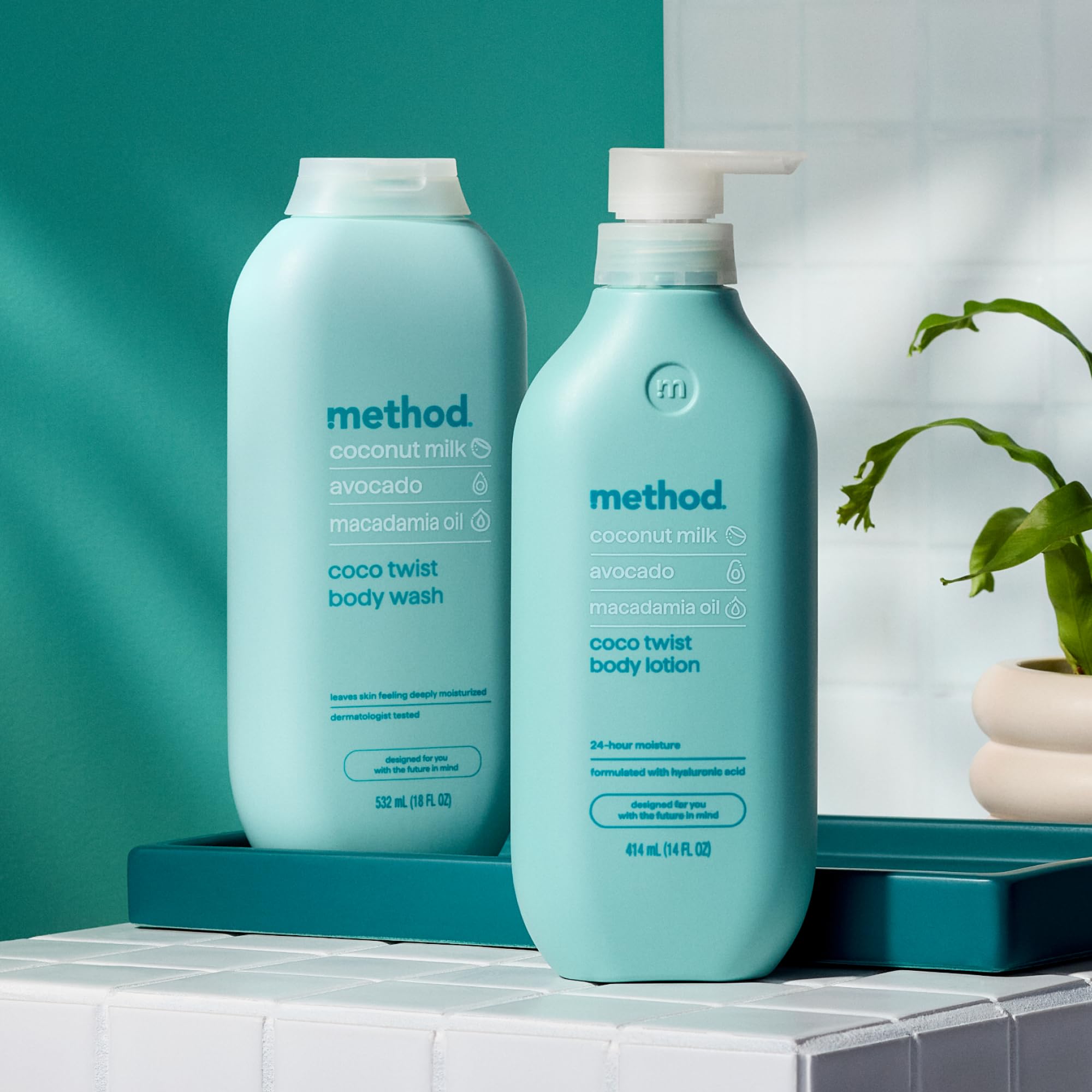 Method Coco Twist PCR bottle highlights recycled plastic content