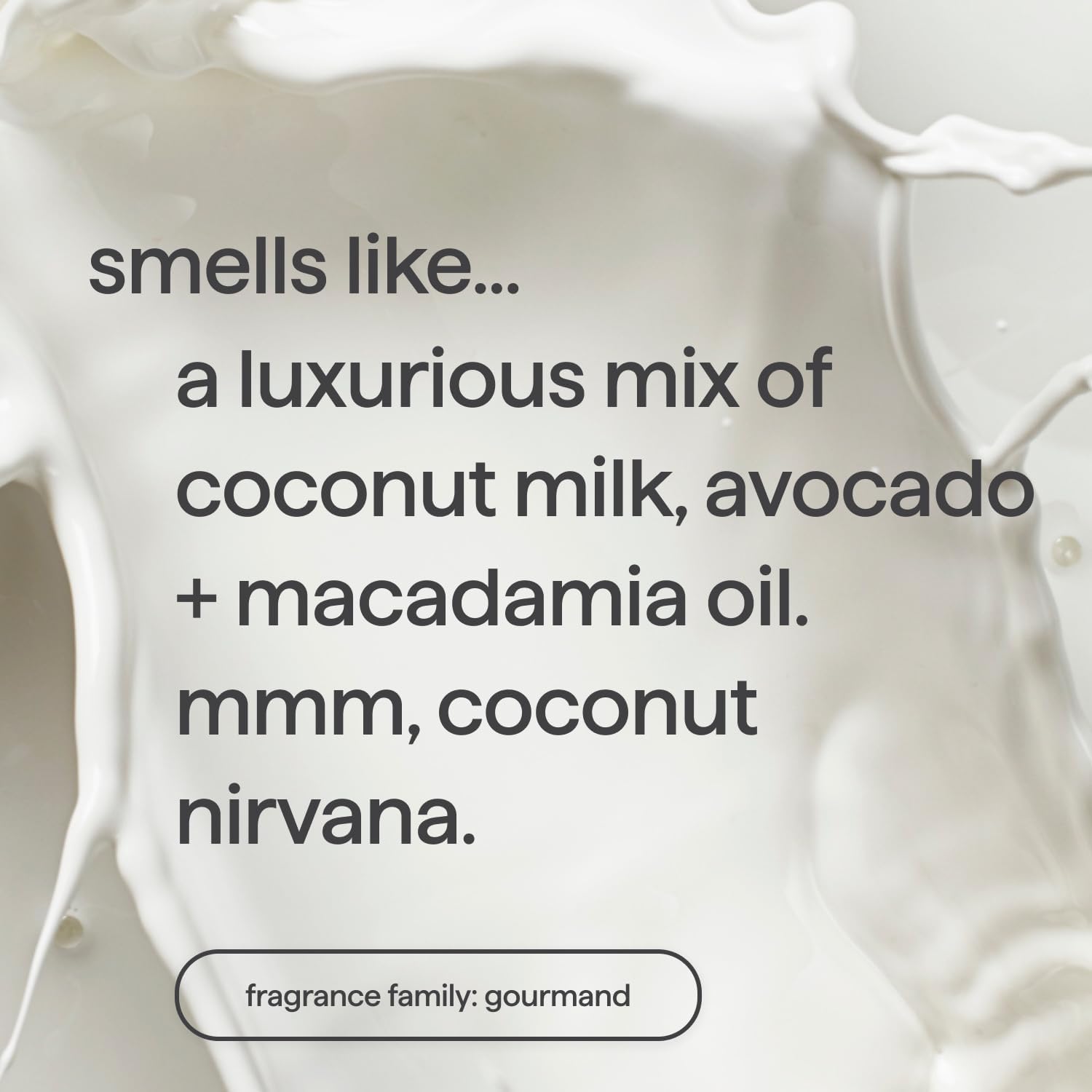 Method Coco Twist pour shot shows rich lather for refreshing cleanse