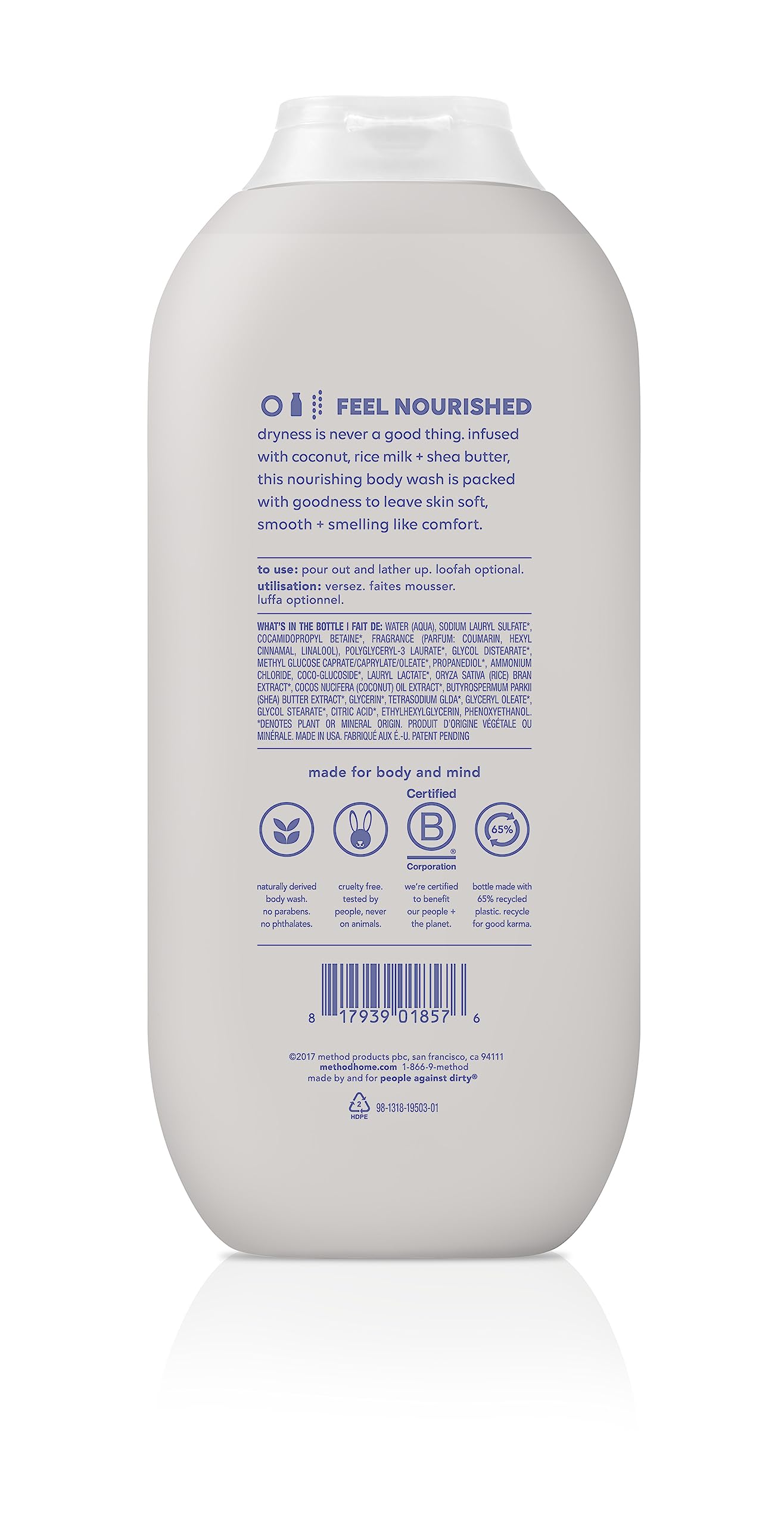 Method Daily Zen bottle emphasizes refreshing scent and calming aroma for morning routine