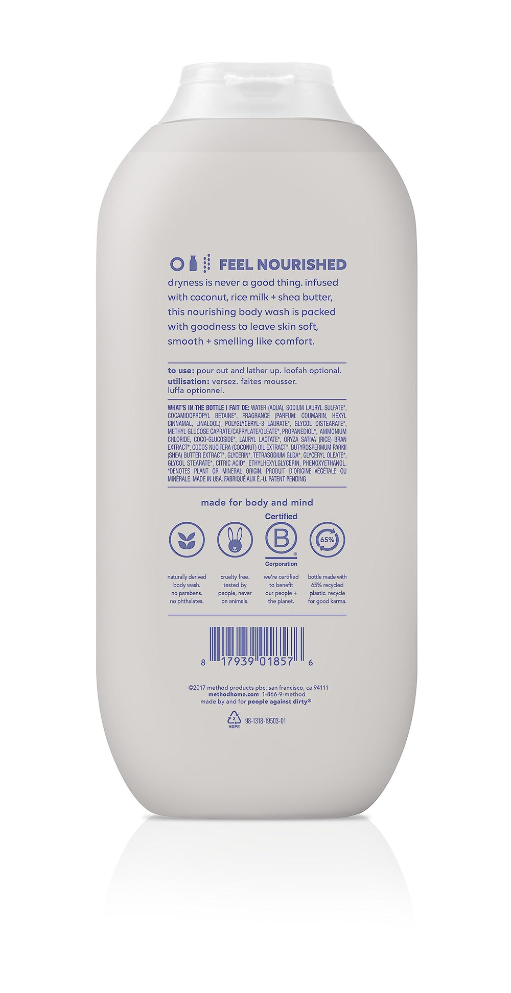 Method Daily Zen bottle emphasizes refreshing scent and calming aroma for morning routine