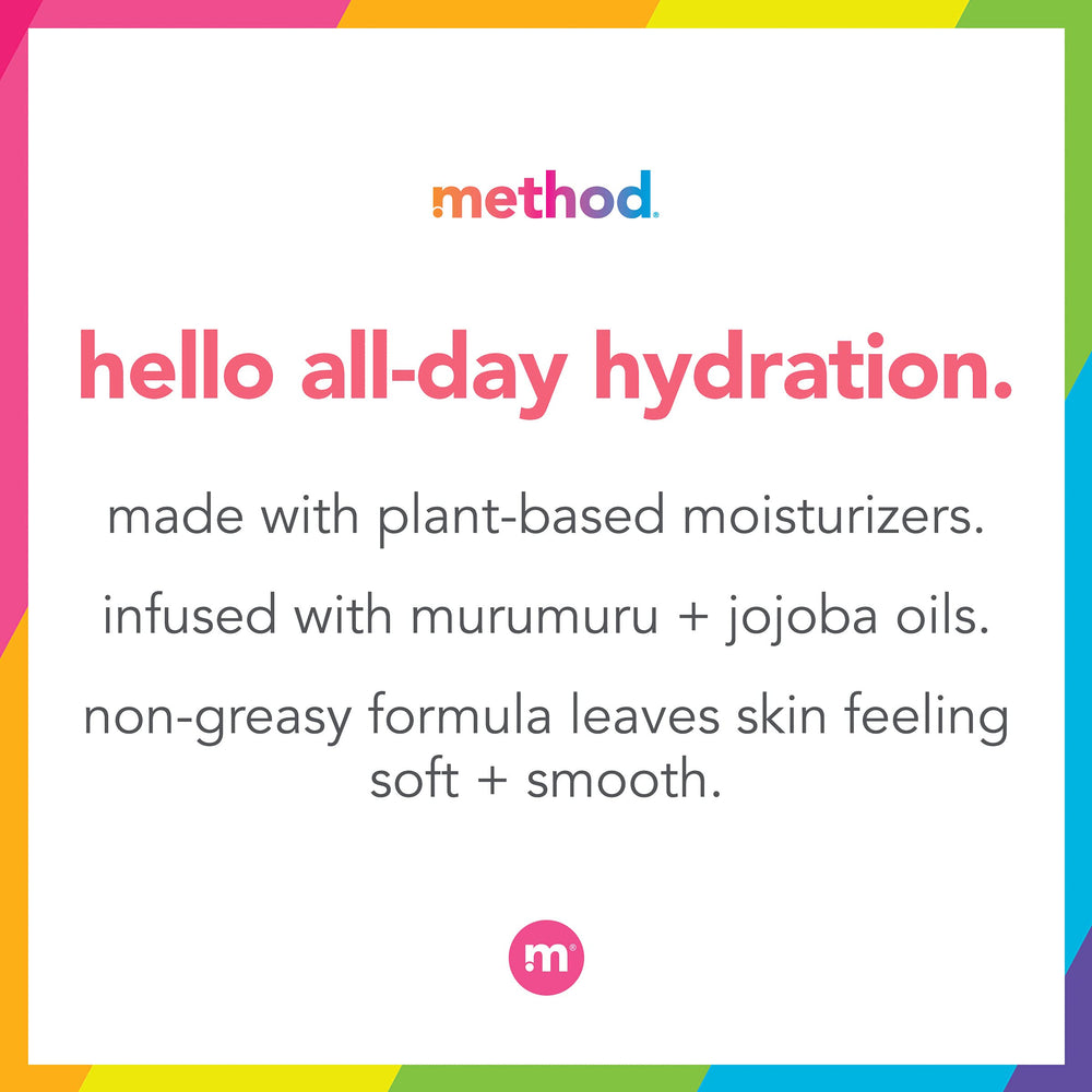 Method Daily Lotion Pure Peace bottle with soothing scent and hydration.