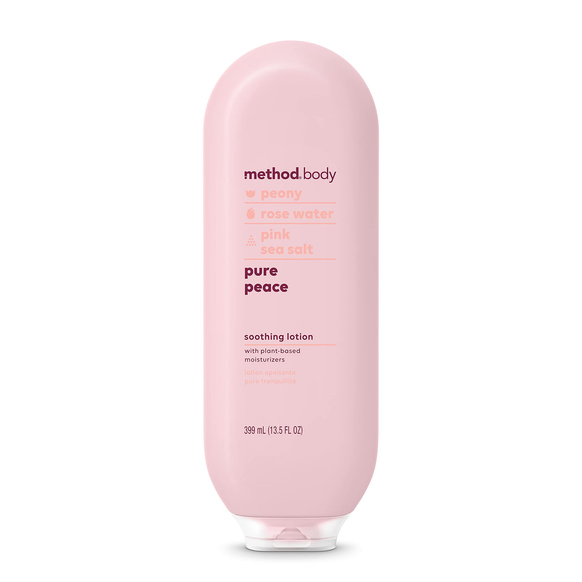 Method Daily Lotion Pure Peace bottle ready for all-day hydration.