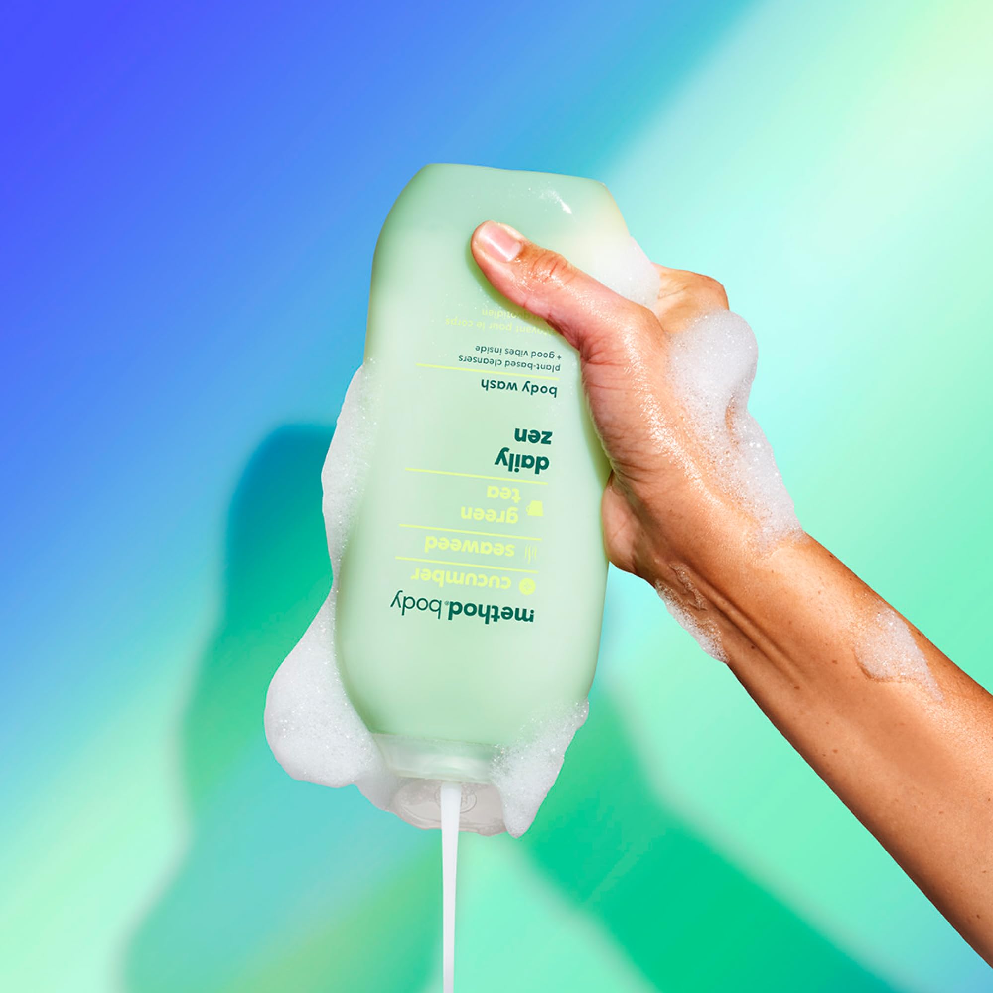 Method Daily Zen PCR bottle highlights recycled packaging benefits