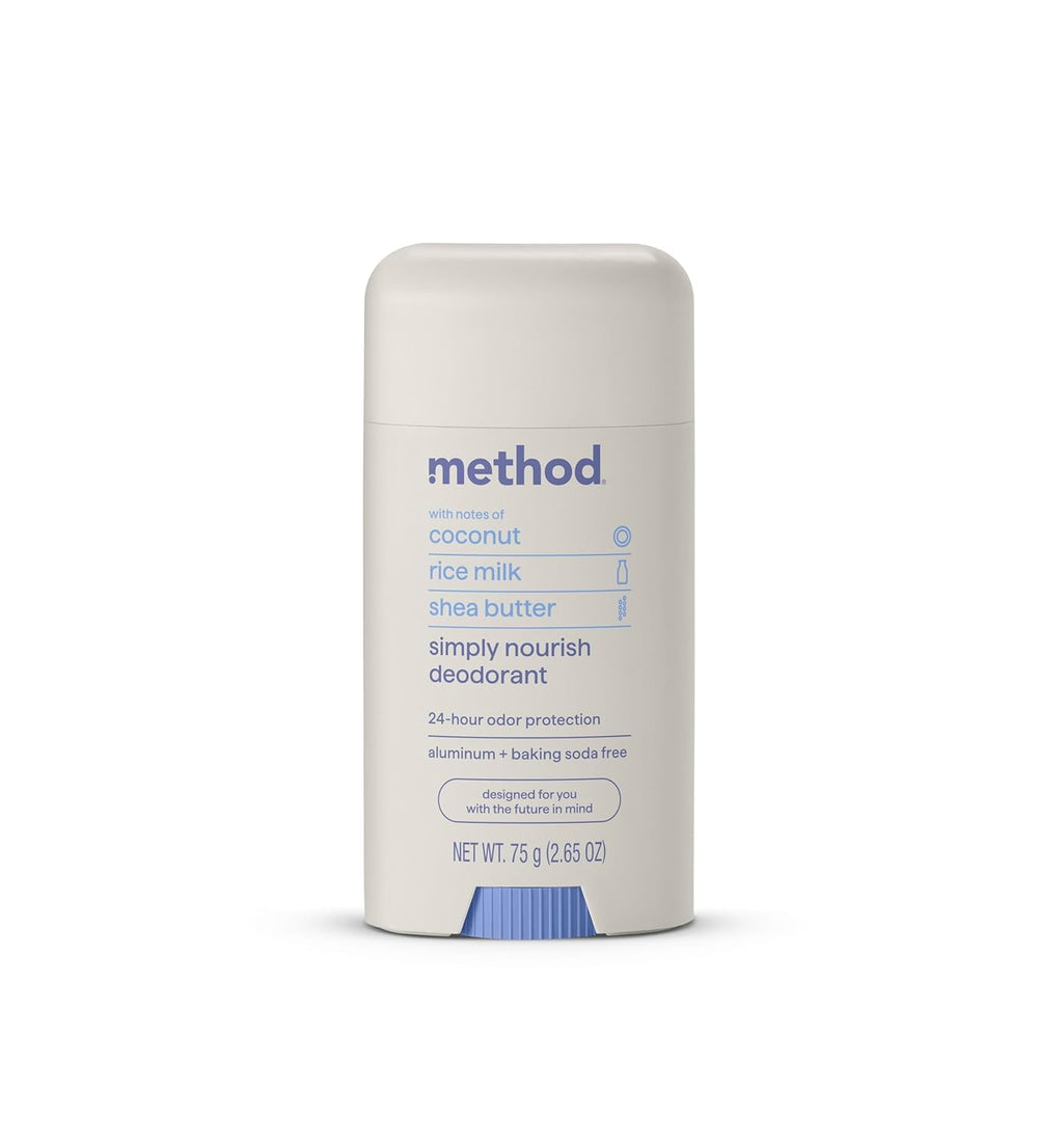 Method Simply Nourish coconut rice milk shea butter deodorant stick for daily freshness