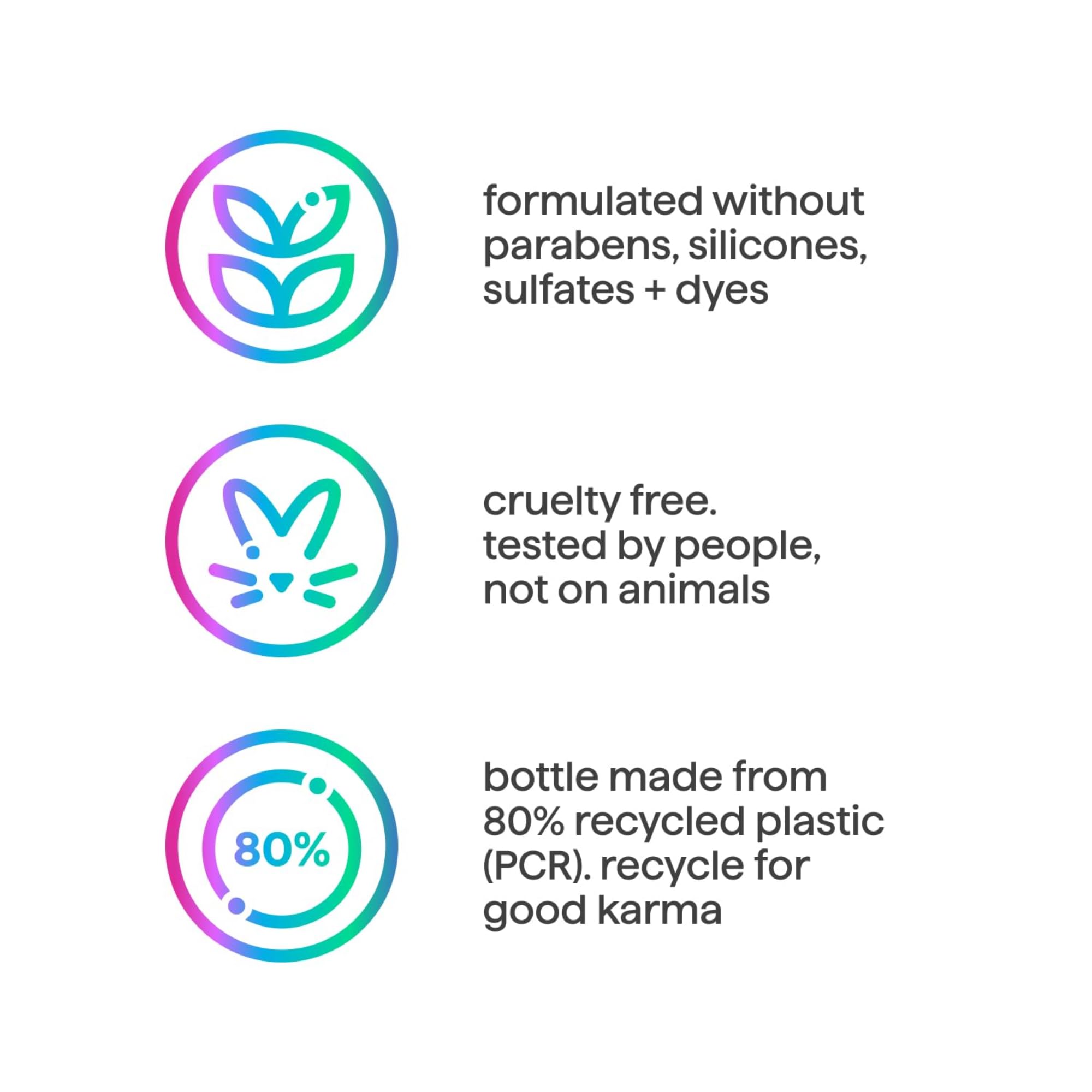 Method Everyday Conditioner cruelty-free symbol on packaging