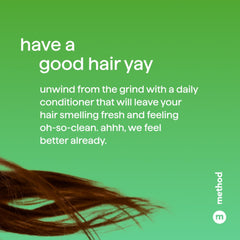 Method Everyday Conditioner cucumber-seaweed-green-tea swirls evoke refreshing, spa-like scent