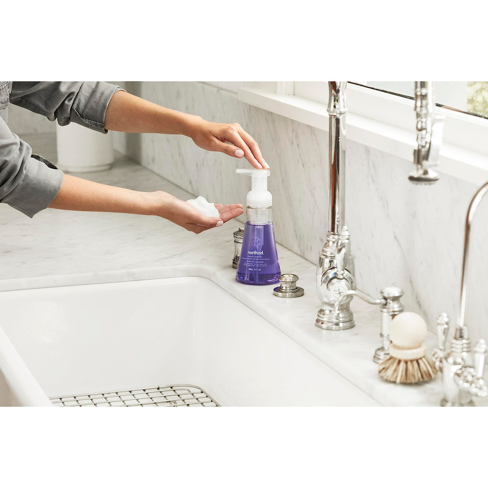 Method Foaming Hand Soap variety pack displayed at sink, ready for shared use or gifting.