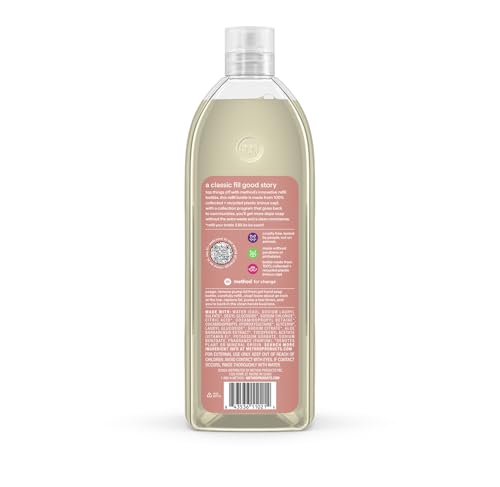 Method refill foaming hand soap displays creamy texture for luxurious cleansing.