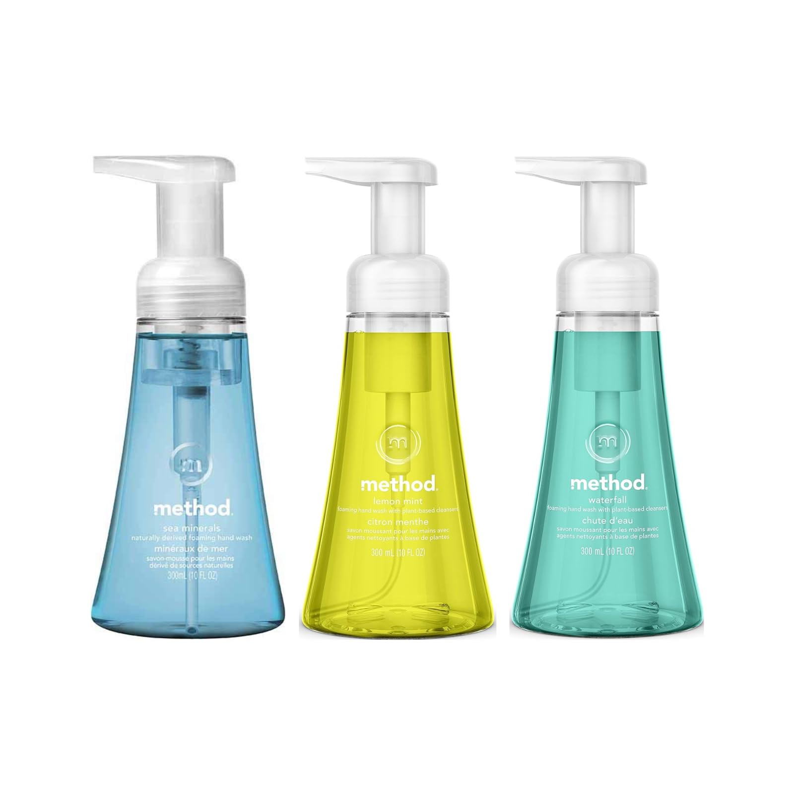 Method Hand Foaming Soap Sea Minerals bottle delivering refreshing cleanse with bright aroma.