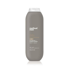 Method Men 2in1 Cedar Cypress bottle, quick daily cleanse in one step.