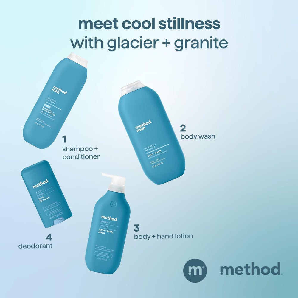 Method Men cruelty-free logo signals ethical skincare commitment.