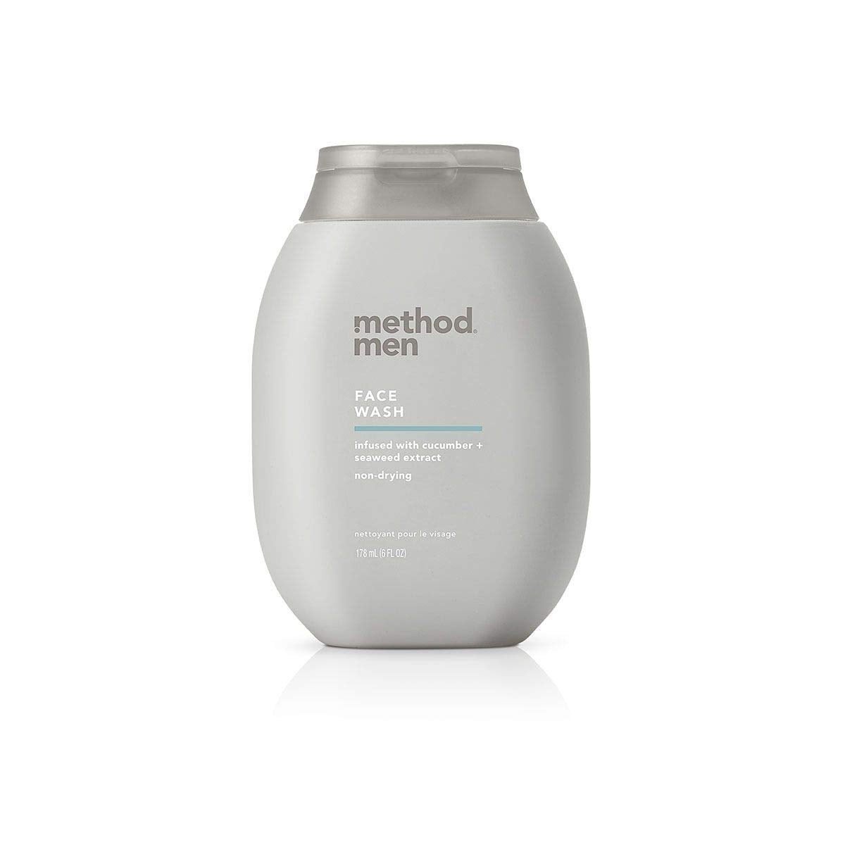 Method Men Face Wash Sea and Surf bottle shown for daily cleanse without drying