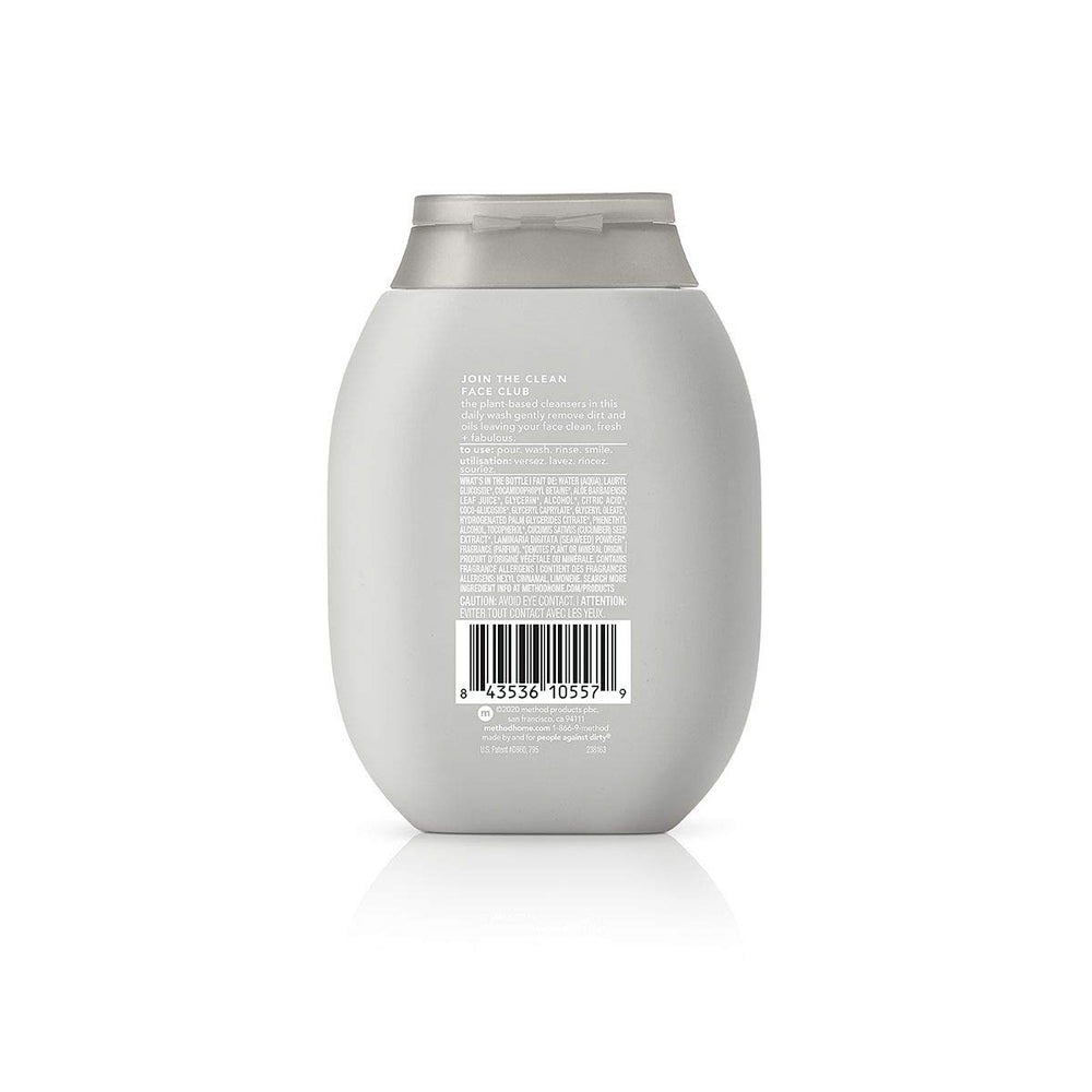Method Men Face Wash Sea and Surf foam close-up highlights gentle lather and fresh scent