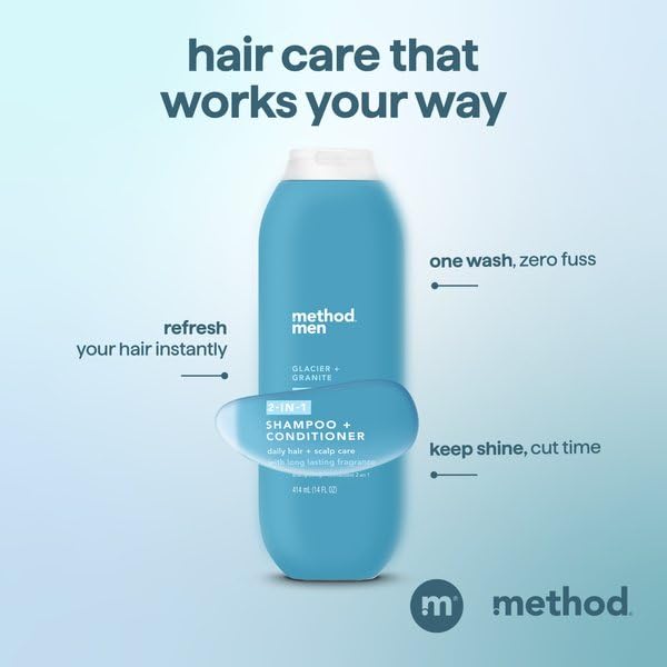 Method Men Glacier Granite argan oil close-up suggests nourishing care.