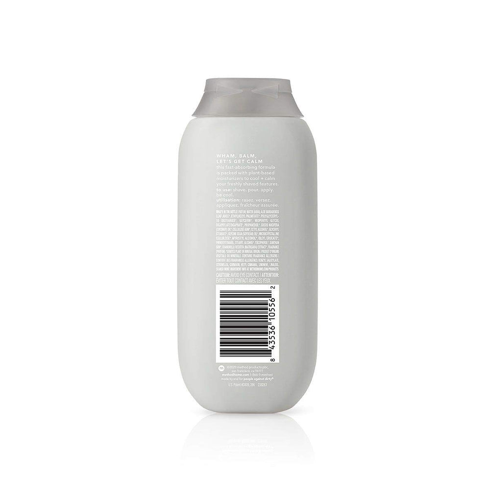 Close-up of Method Men balm texture, fast-absorbing and cooling
