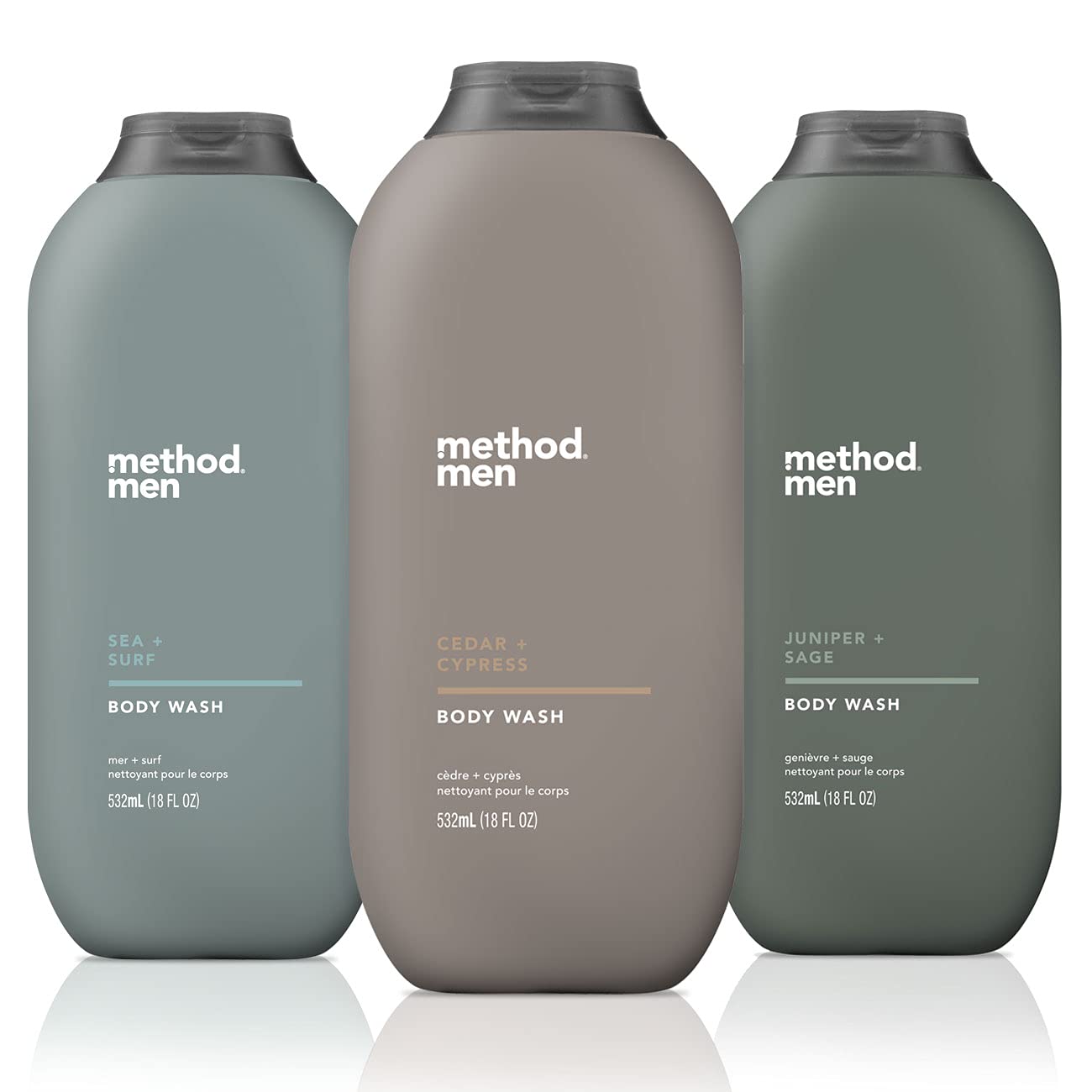 Method Men Sea Surf bottle front view for daily, refreshing clean