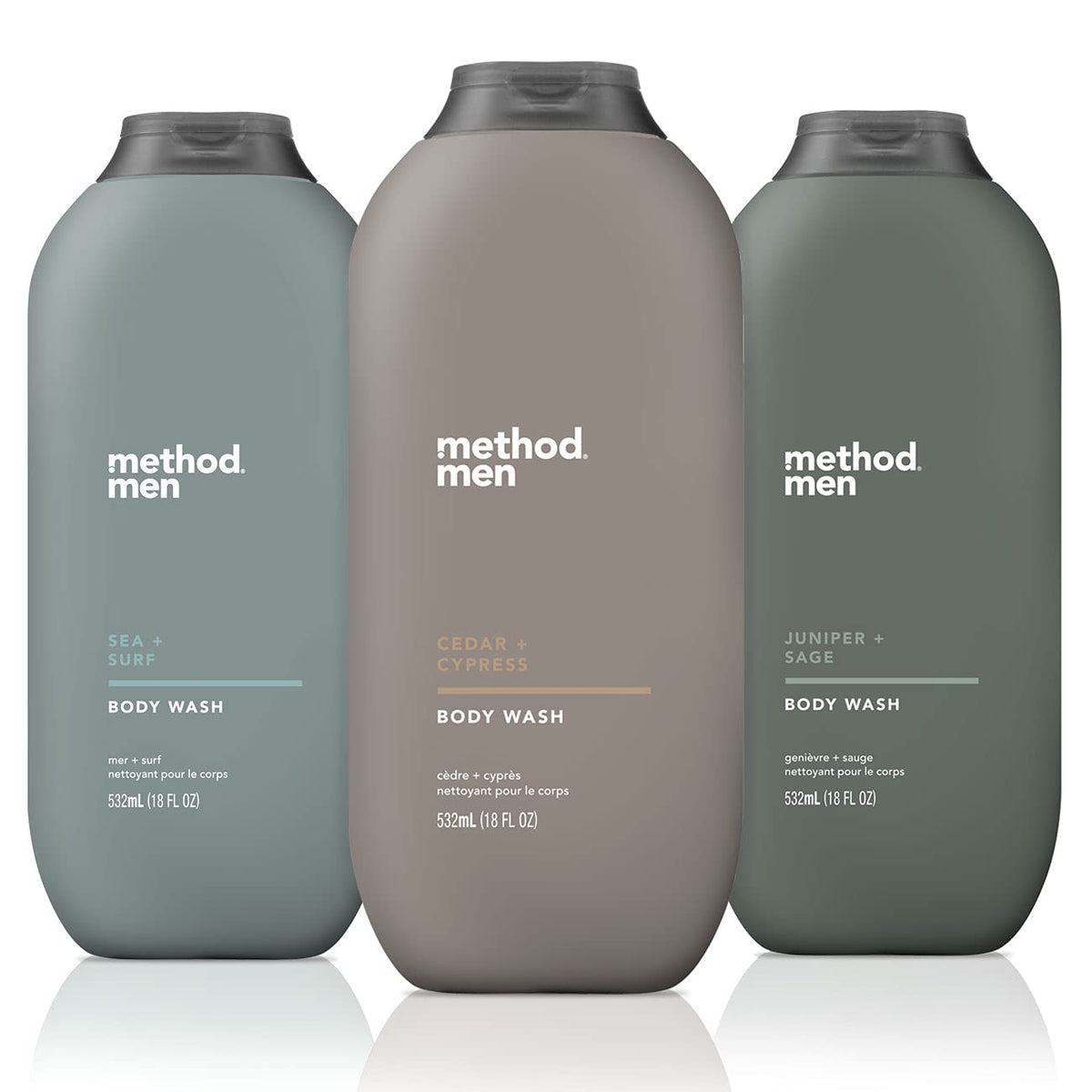 Method Men Sea Surf bottle front view for daily, refreshing clean