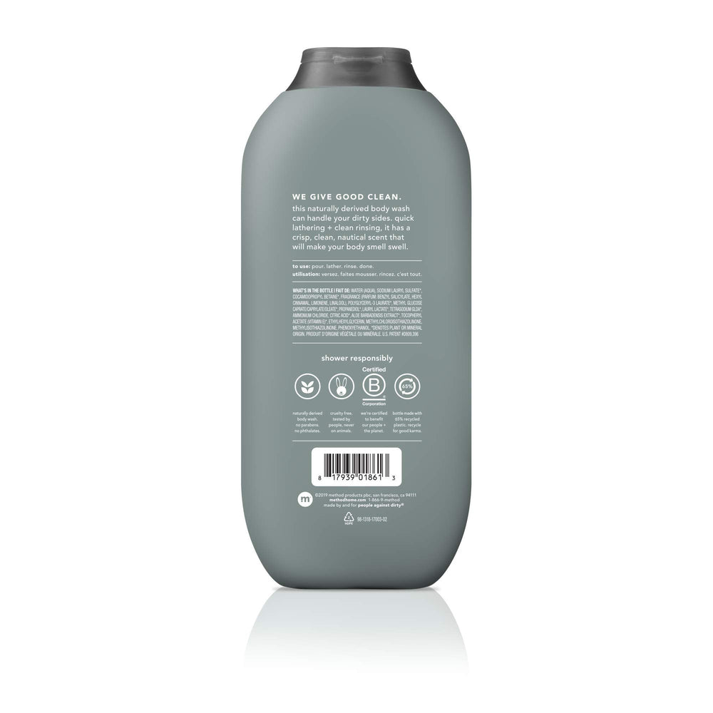 Method Men Sea Surf pack shot with three 18 oz bottles for convenience