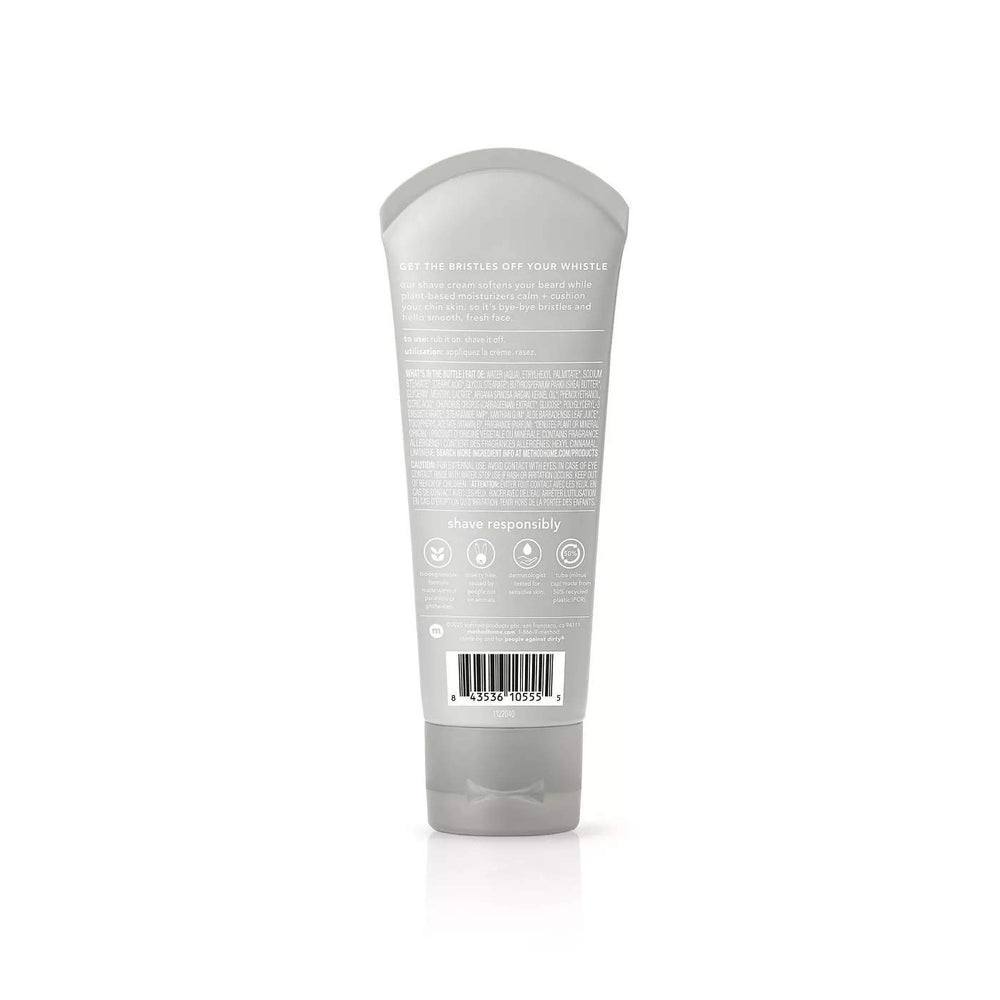 Method Men Shave Cream Argan Oil Shea Butter nourishes and hydrates skin.