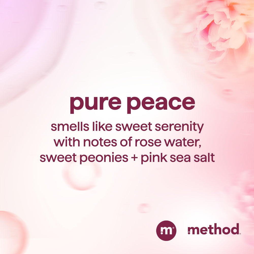 Close view of Method Pure Peace hair with bright shine