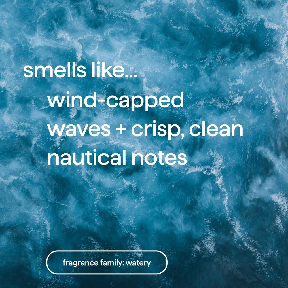 Method Sea and Surf bottle pours, crisp nautical scent evokes seaside adventure